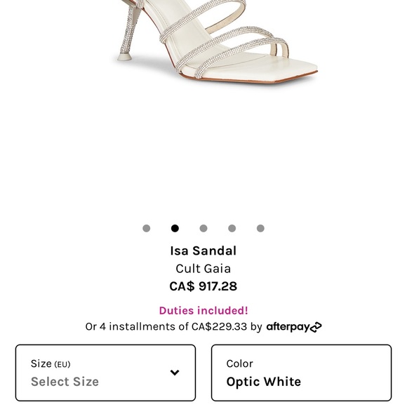 Cult Gaia heels - size 38 EU (size 7) - worn once - Picture 2 of 2